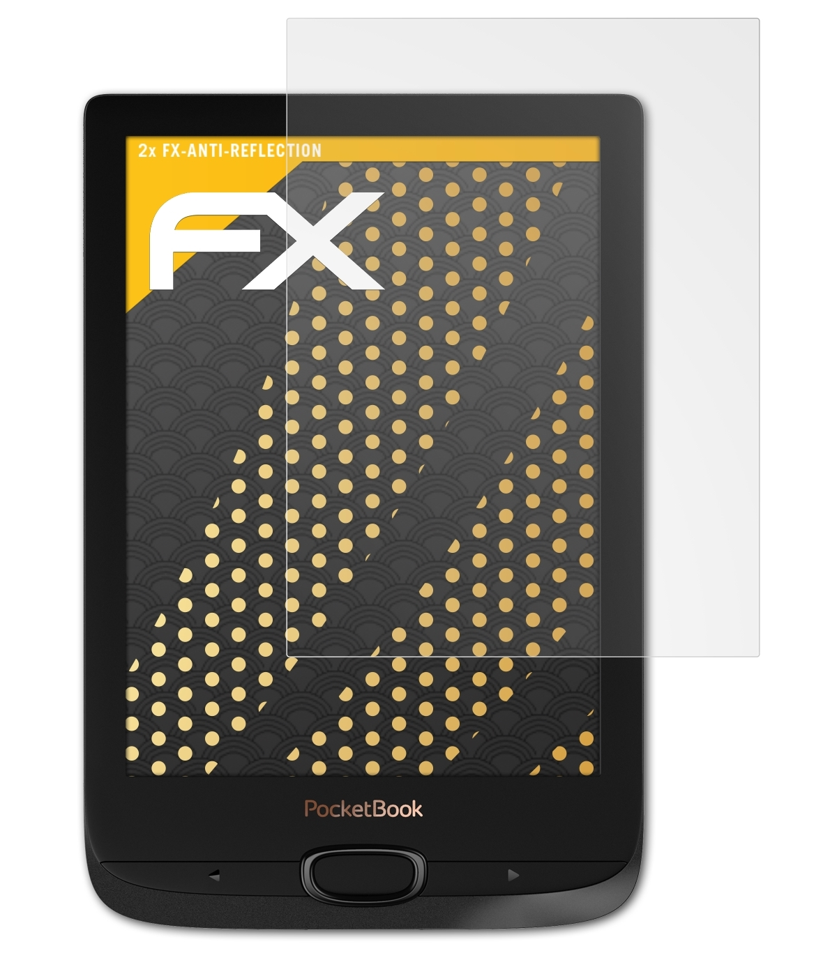 ATFOLIX 2x FX-Antireflex Displayschutz(für PocketBook Lux Basic 2)