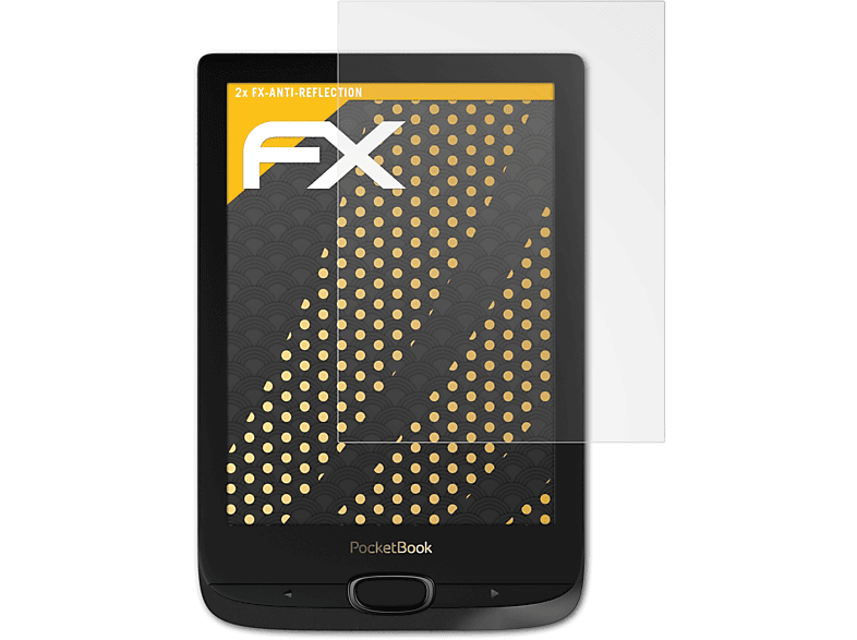 ATFOLIX 2x FX-Antireflex Displayschutz(für PocketBook Basic Lux 2)