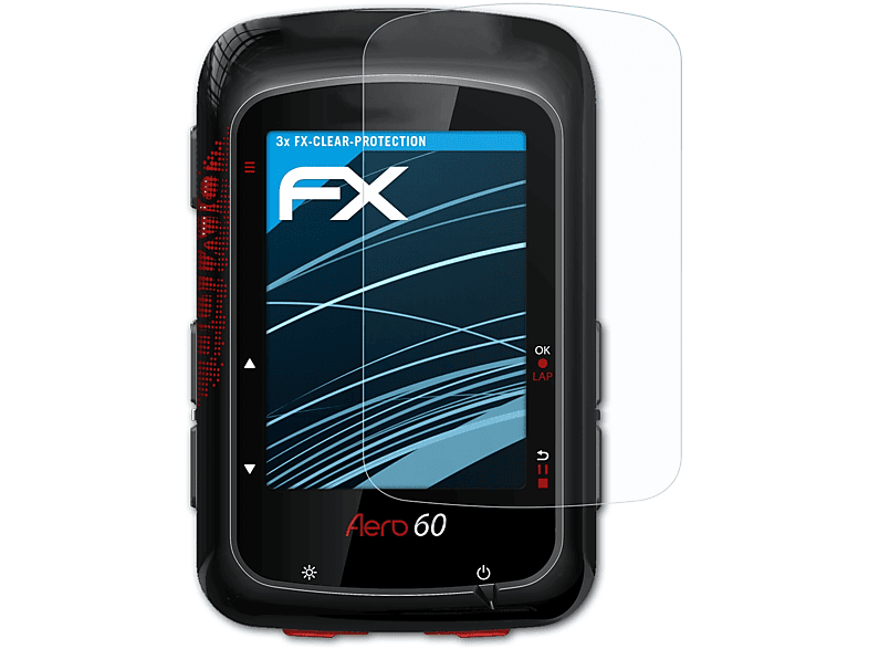 3x Displayschutz(für 60) ATFOLIX Aero FX-Clear Bryton