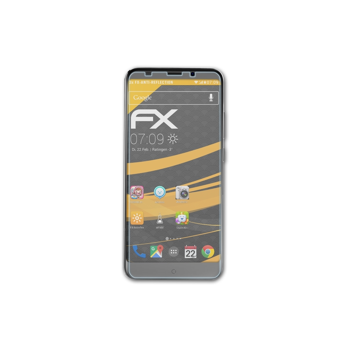 3x Wieppo S8) Displayschutz(für ATFOLIX FX-Antireflex