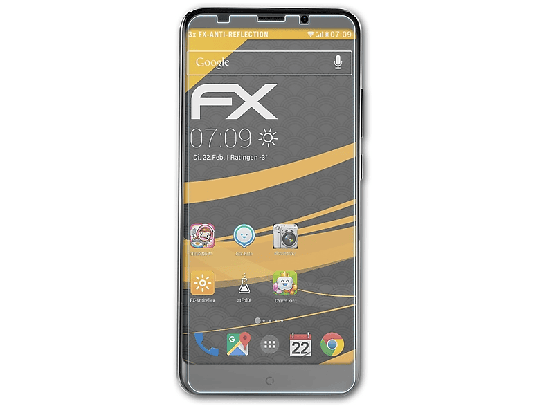ATFOLIX 3x FX-Antireflex Displayschutz(für S8) Wieppo