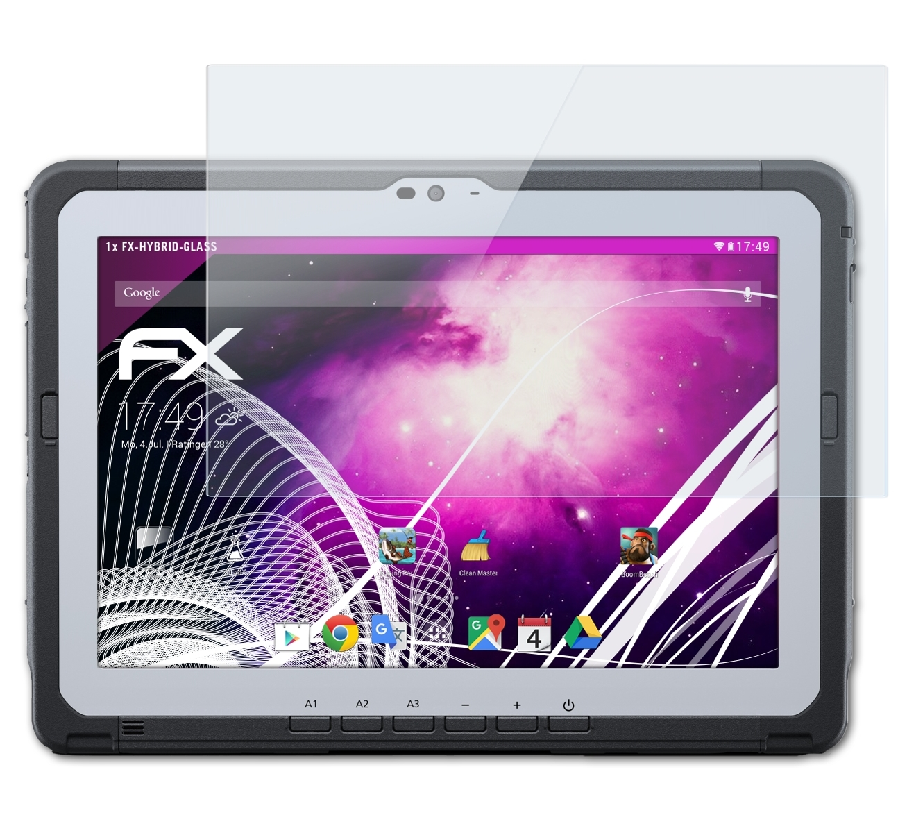 ATFOLIX FX-Hybrid-Glass Toughbook Panasonic A3) Schutzglas(für