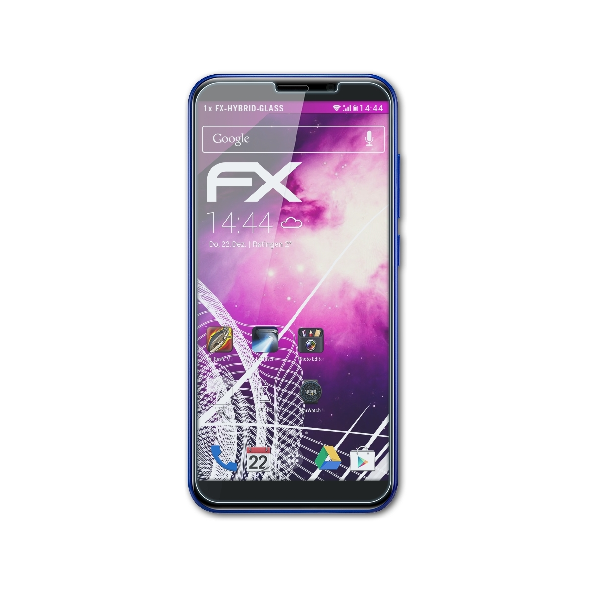 Wize FX-Hybrid-Glass Schutzglas(für ATFOLIX Q3) Prestigio
