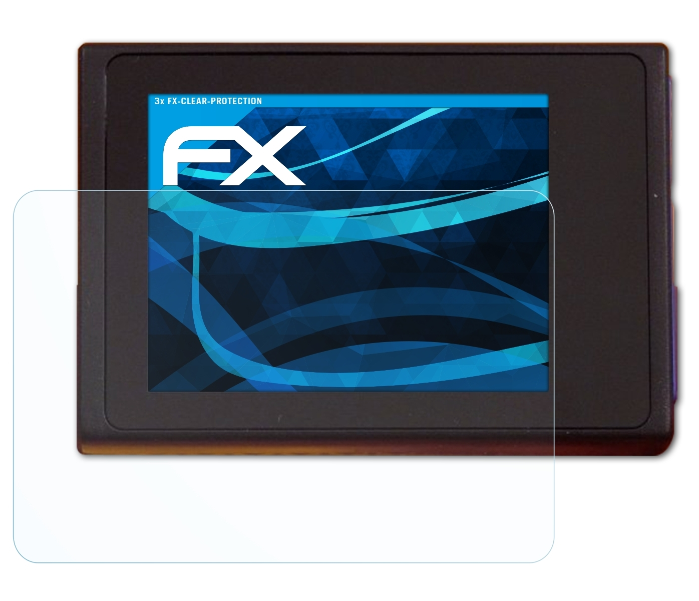Akaso 6) ATFOLIX FX-Clear 3x Brave Displayschutz(für