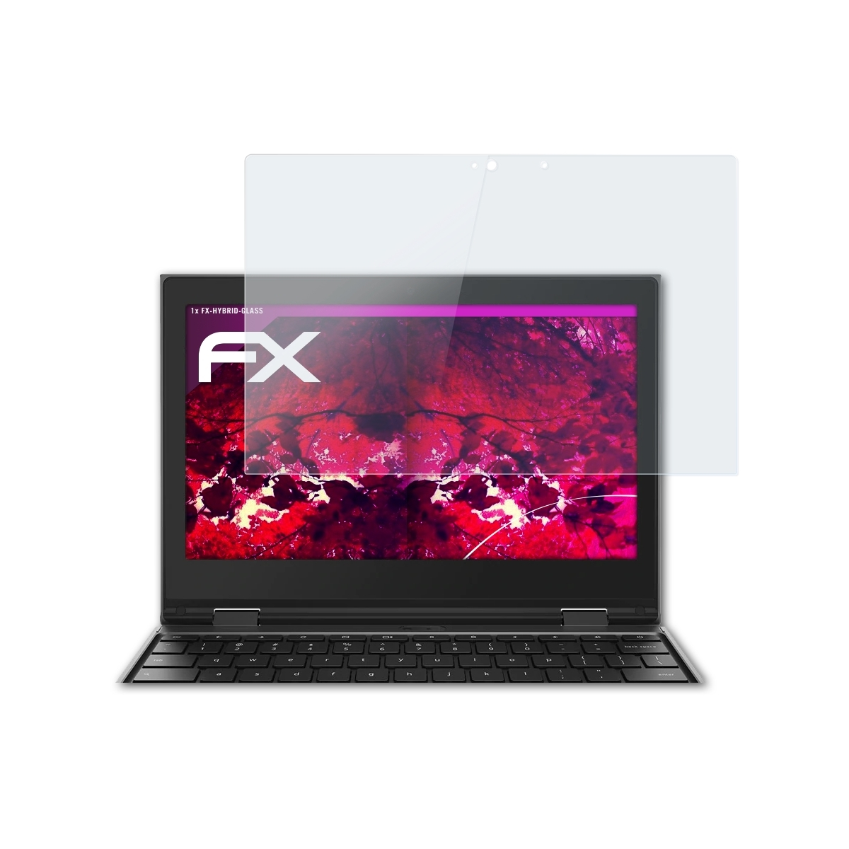 FX-Hybrid-Glass Lenovo Chromebook ATFOLIX Schutzglas(für 500e (2. Generation))