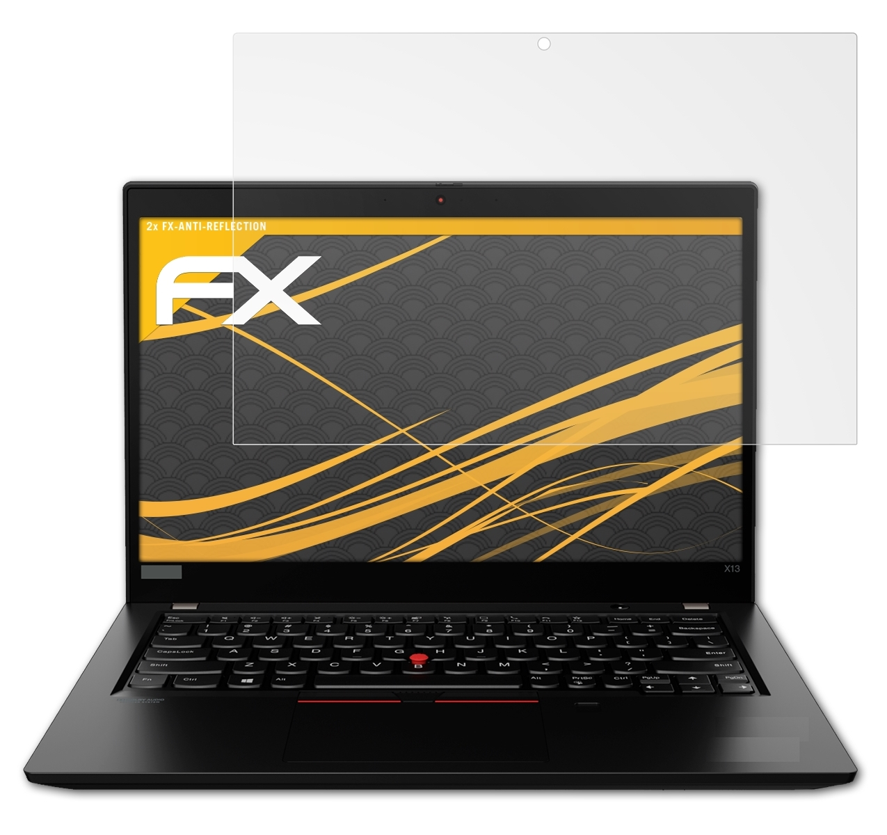 ATFOLIX 2x Displayschutz(für Lenovo ThinkPad FX-Antireflex X13 Yoga)