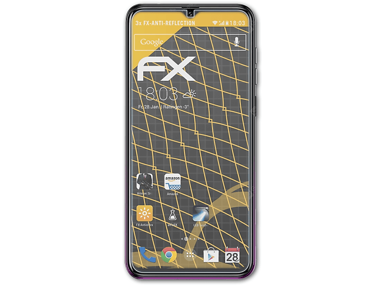 3x ATFOLIX FX-Antireflex Vernee Displayschutz(für M7)