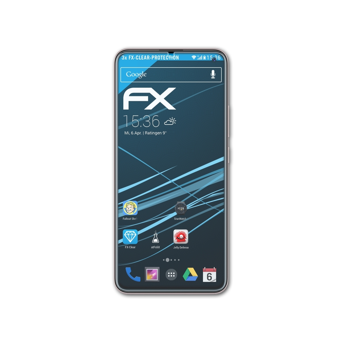 ATFOLIX 3x FX-Clear Displayschutz(für Vivo V17)