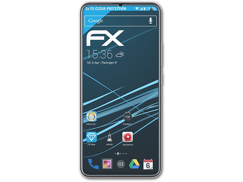Displayschutz(für ATFOLIX V17) 3x FX-Clear Vivo