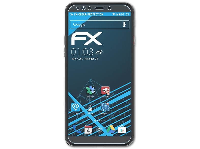 Displayschutz(für FX-Clear 3x GM ATFOLIX Pro) General-Mobile 9