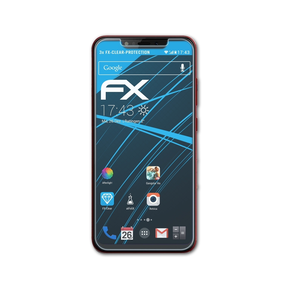 FX-Clear Displayschutz(für 6X) Hot ATFOLIX Infinix 3x