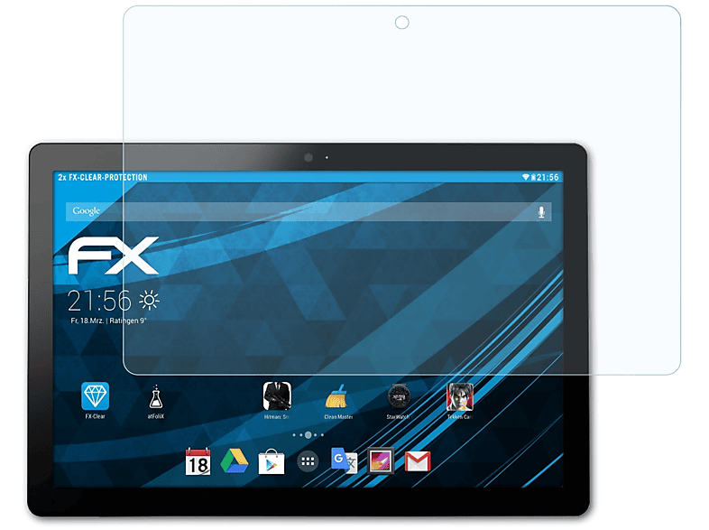 ATFOLIX 2x FX-Clear Displayschutz(für i8Max) Voyo