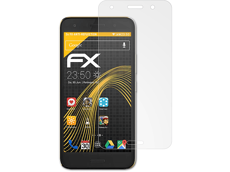 ATFOLIX 3x FX-Antireflex Displayschutz(für Infinix Hot 5)