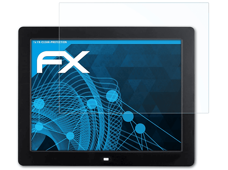ATFOLIX FX-Clear Displayschutz(für Andoer (800x600)) 12 Digitaler Zoll Bilderrahmen