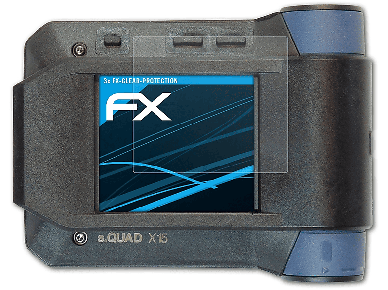 FX-Clear Swissphone ATFOLIX 3x Displayschutz(für X15) s.QUAD