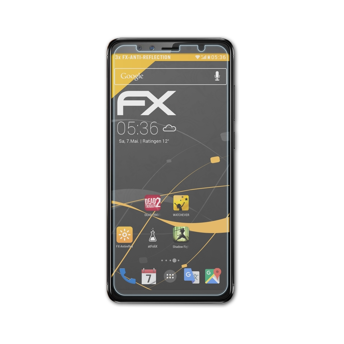 ATFOLIX 3x FX-Antireflex Displayschutz(für Pro) K5 Lenovo
