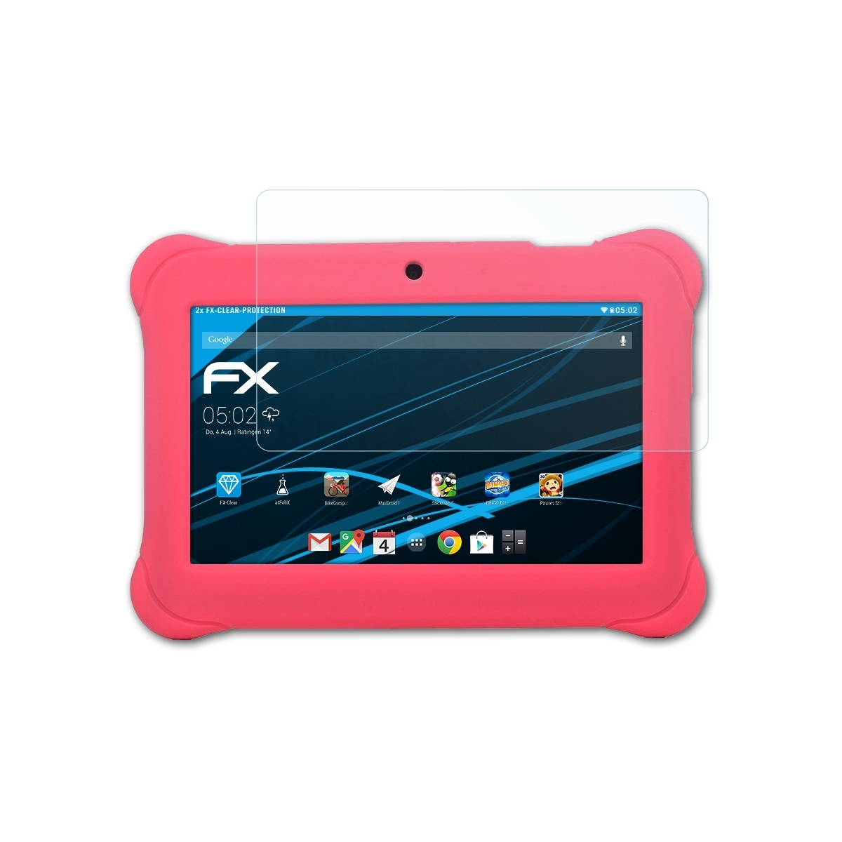 2x FX-Clear Displayschutz(für Tablet) Alldaymall ATFOLIX Kids