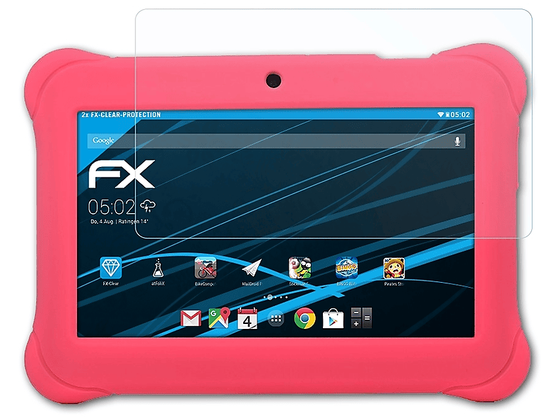 ATFOLIX 2x FX-Clear Displayschutz(für Alldaymall Kids Tablet)