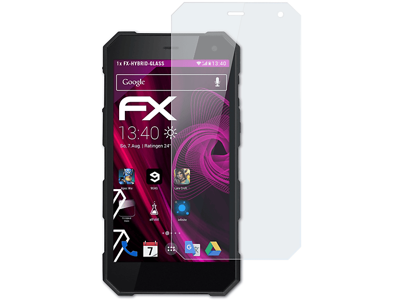 FX-Hybrid-Glass Schutzglas(für ATFOLIX Hammer Energy) myPhone