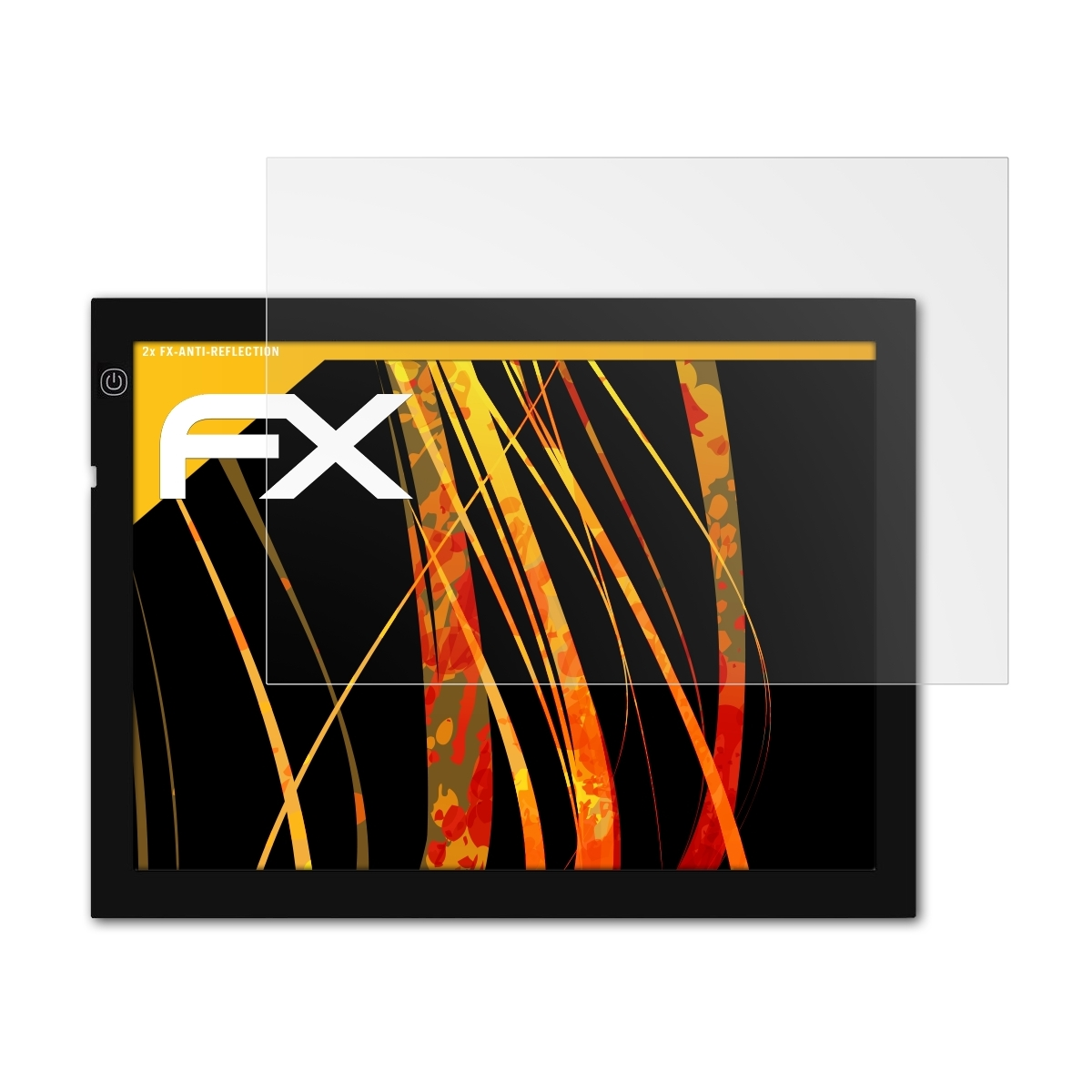 A4 Pad) FX-Antireflex Displayschutz(für ATFOLIX 2x Light Huion LED