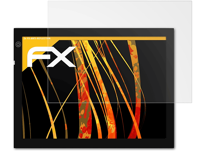 ATFOLIX 2x FX-Antireflex Displayschutz(für Huion A4 LED Light Pad)
