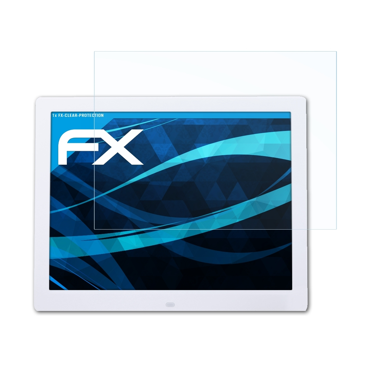 ATFOLIX FX-Clear Displayschutz(für Andoer Bilderrahmen 15 (1024x768)) Zoll Digitaler