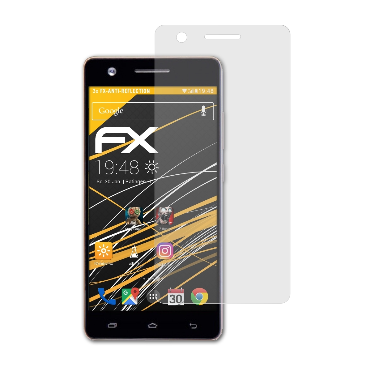 ATFOLIX 3x Hot Infinix S) Displayschutz(für FX-Antireflex