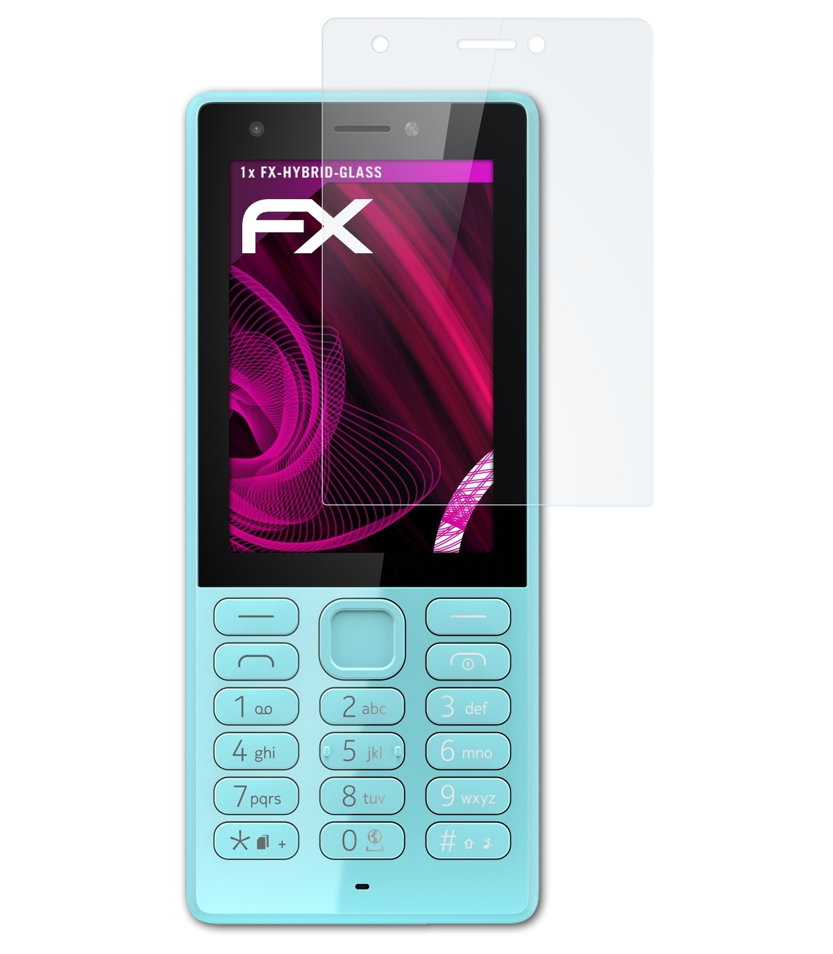 ATFOLIX FX-Hybrid-Glass Nokia Schutzglas(für 216) Microsoft