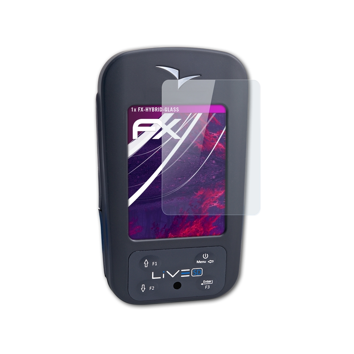 ATFOLIX FX-Hybrid-Glass Live SD) Schutzglas(für Flymaster