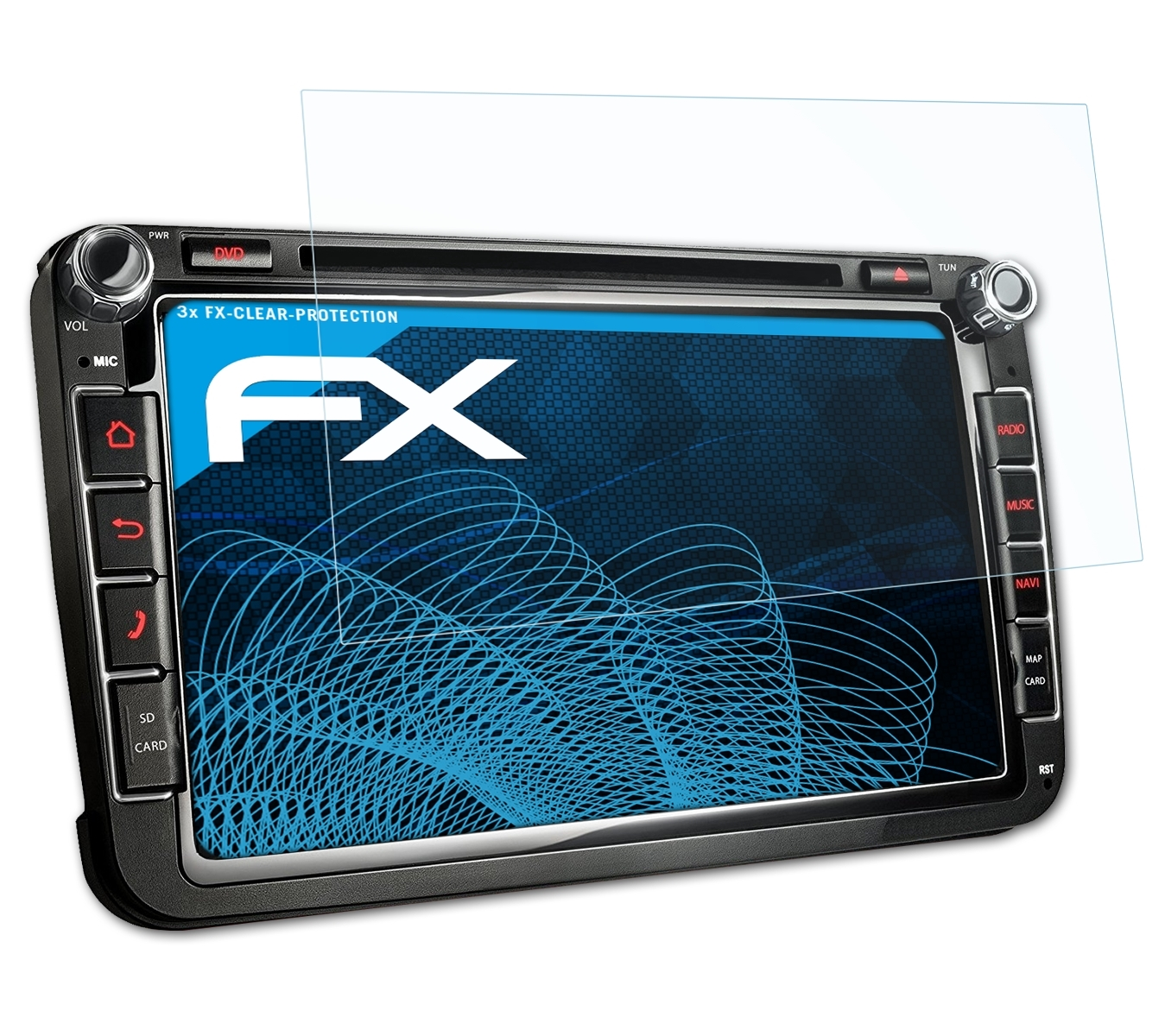 3x Displayschutz(für ATFOLIX FX-Clear Xomax XM-2DA801)