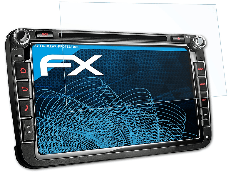 Displayschutz(für 3x ATFOLIX XM-2DA801) FX-Clear Xomax