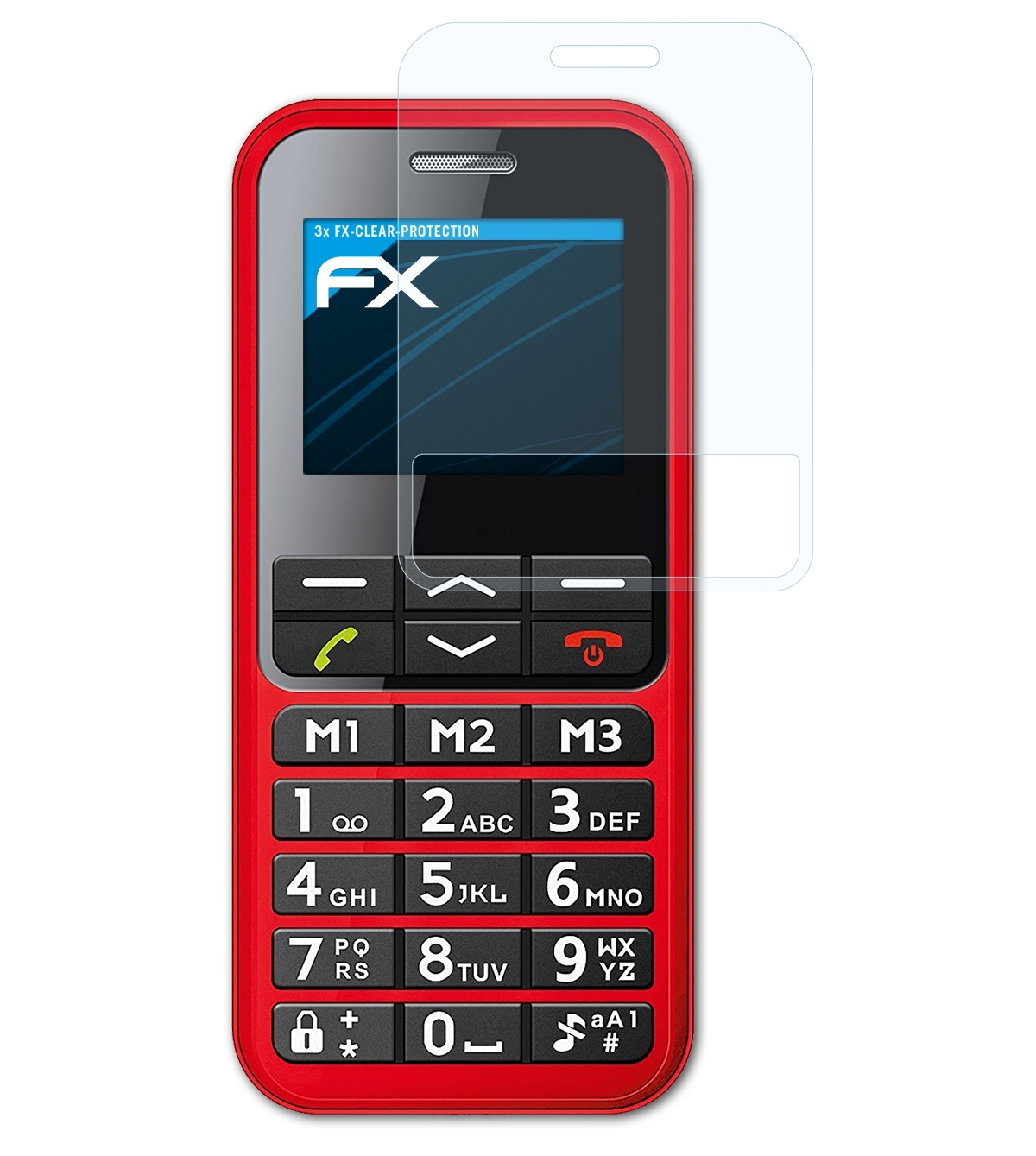 3x ATFOLIX Displayschutz(für FX-Clear TELME C151)