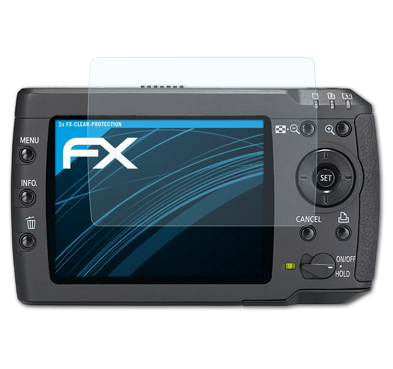 ATFOLIX Media Storage FX-Clear 2x M80) Canon Displayschutz(für