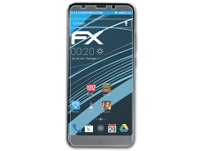3x Wieppo FX-Clear S8) ATFOLIX Displayschutz(für