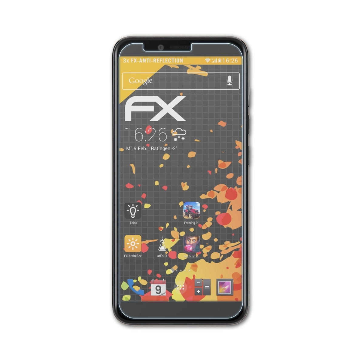ATFOLIX 3x FX-Antireflex Displayschutz(für Gionee S11 Lite)