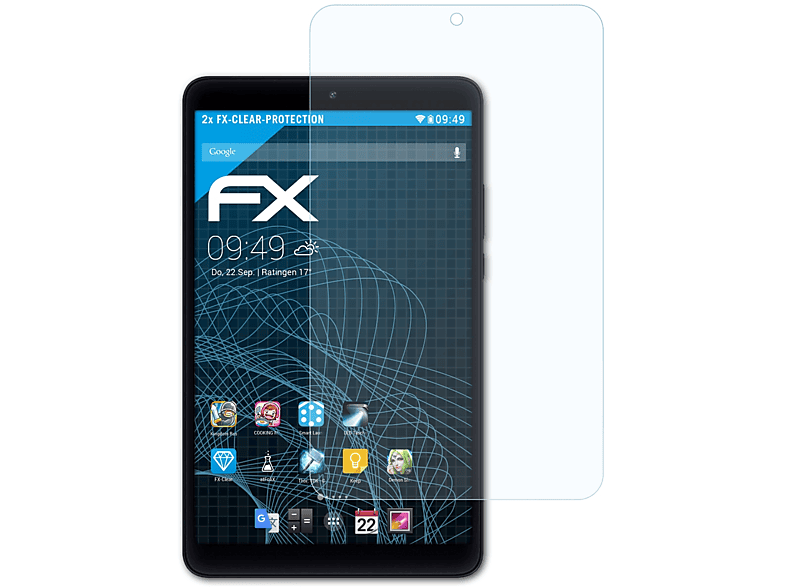 2x Displayschutz(für Pad FX-Clear Xiaomi Mi 4) ATFOLIX