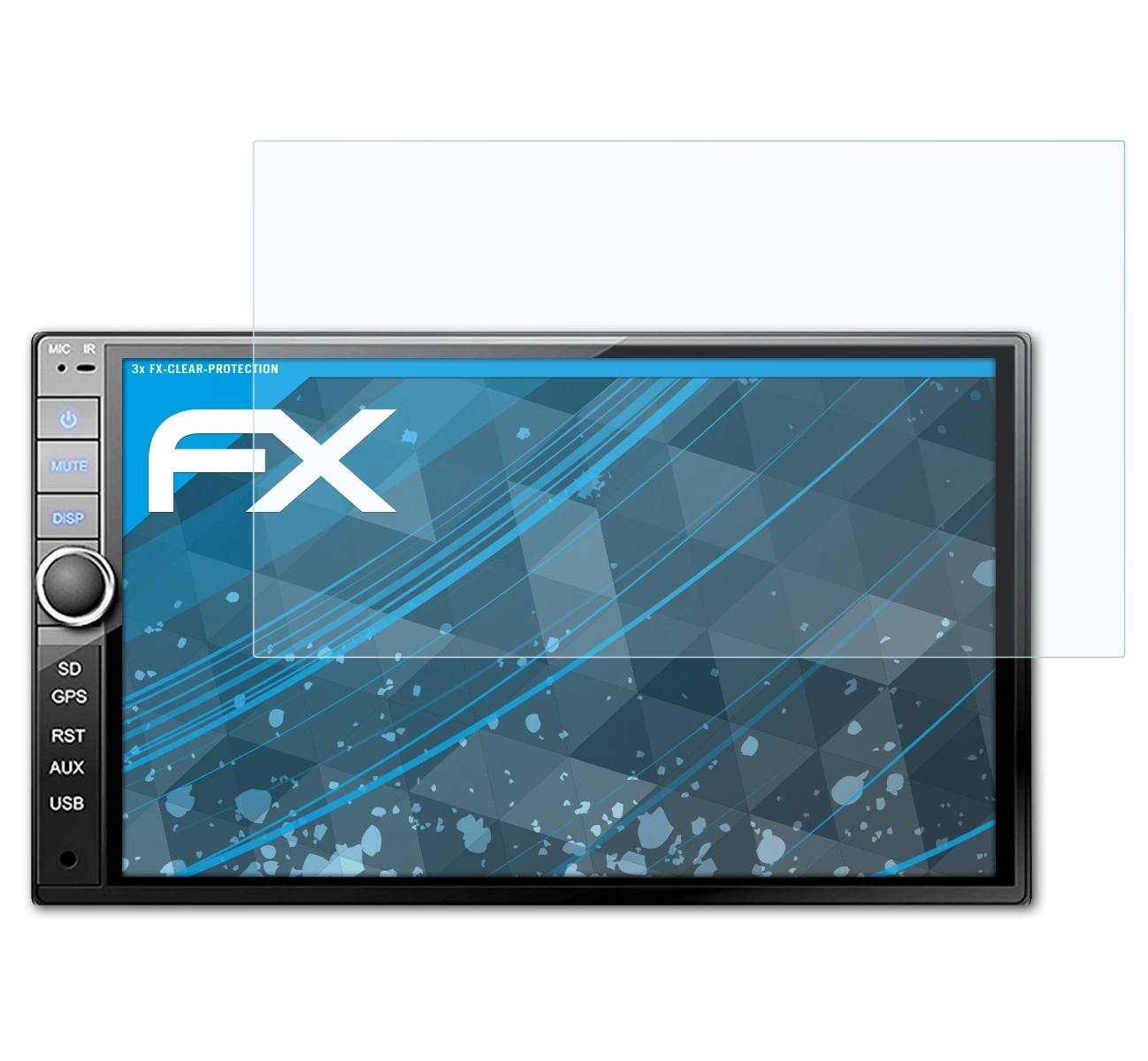 ATFOLIX 3x FX-Clear Displayschutz(für Tristan BT2D7013B) Auron