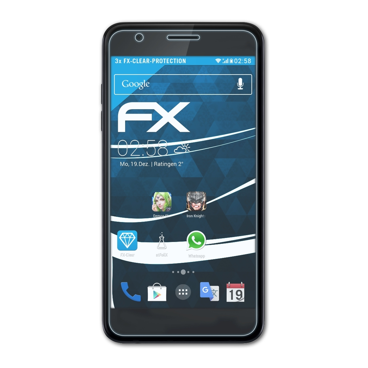 K30) LG FX-Clear 3x ATFOLIX Displayschutz(für