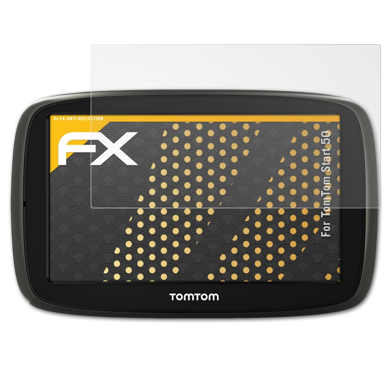ATFOLIX 3x TomTom Start FX-Antireflex Displayschutz(für 50)