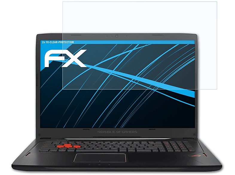 ATFOLIX 2x FX-Clear Displayschutz(für Asus ROG GL702VM)