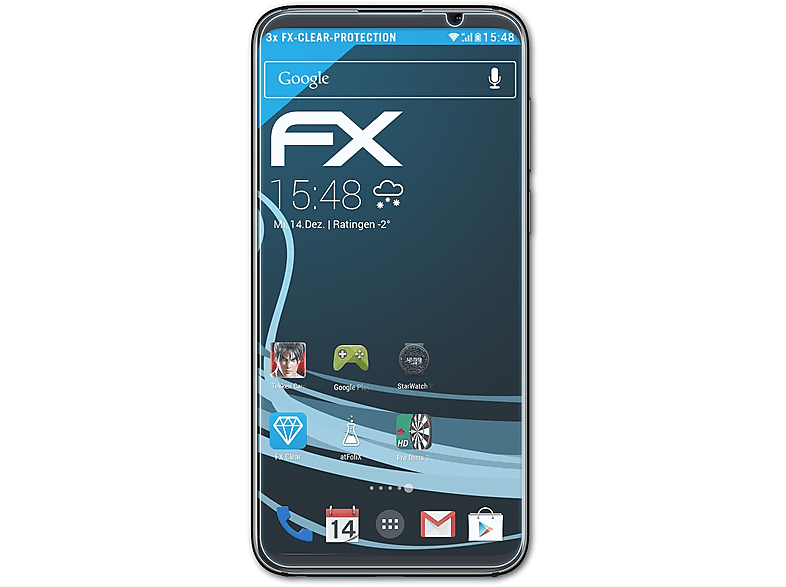 ATFOLIX 3x FX-Clear 16) Meizu Displayschutz(für