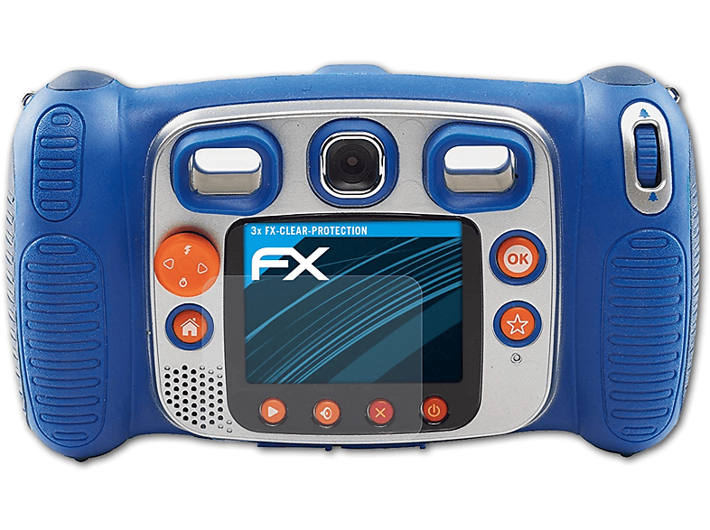 ATFOLIX 3x VTech FX-Clear Kidizoom Displayschutz(für Duo)