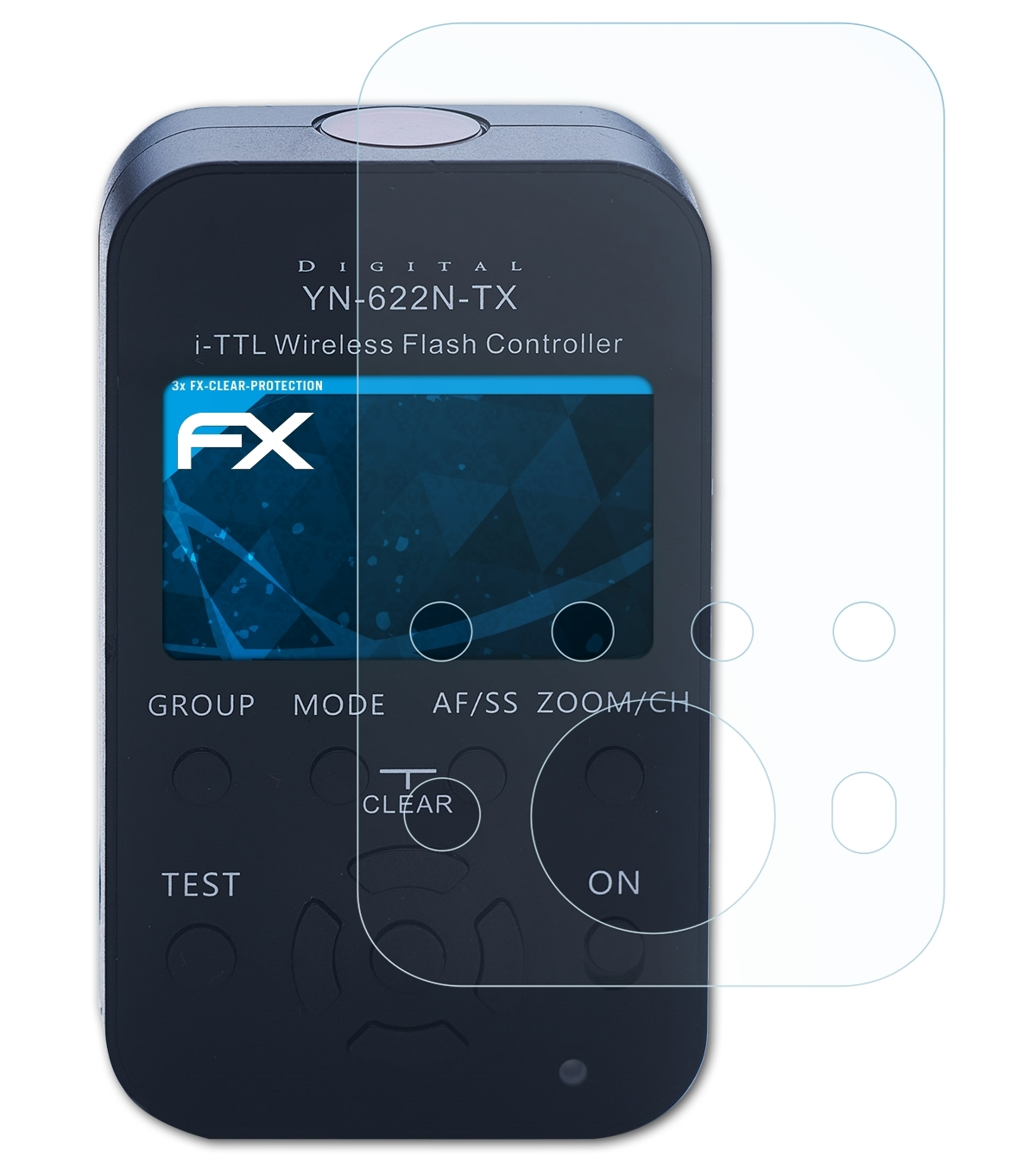 Displayschutz(für 3x YN-622N-TX) ATFOLIX Yongnuo FX-Clear