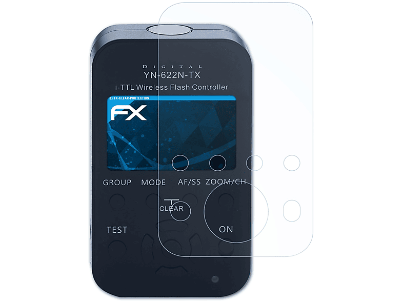 ATFOLIX 3x YN-622N-TX) Yongnuo FX-Clear Displayschutz(für