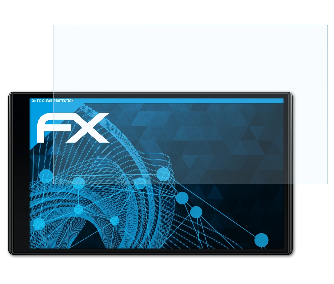 Displayschutz(für 3x ATFOLIX LMT-D) FX-Clear Garmin 61 DriveSmart