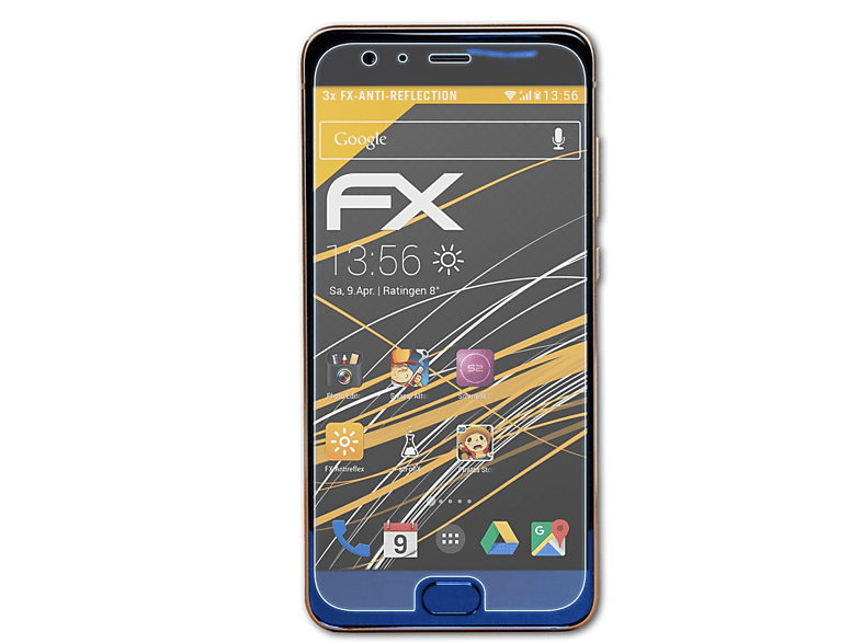 ATFOLIX 3x FX-Antireflex Displayschutz(für Xiaomi Mi Note 3)