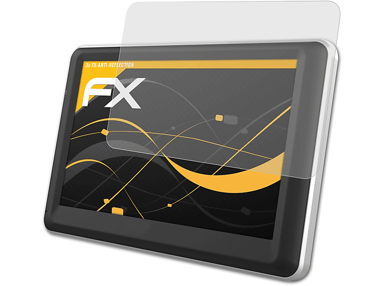 ATFOLIX 3x FX-Antireflex Displayschutz(für Mio Pilot 15 LM)