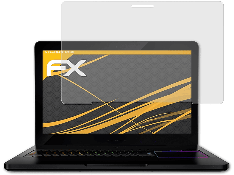 ATFOLIX 2x FX-Antireflex Razer Blade Displayschutz(für Pro)