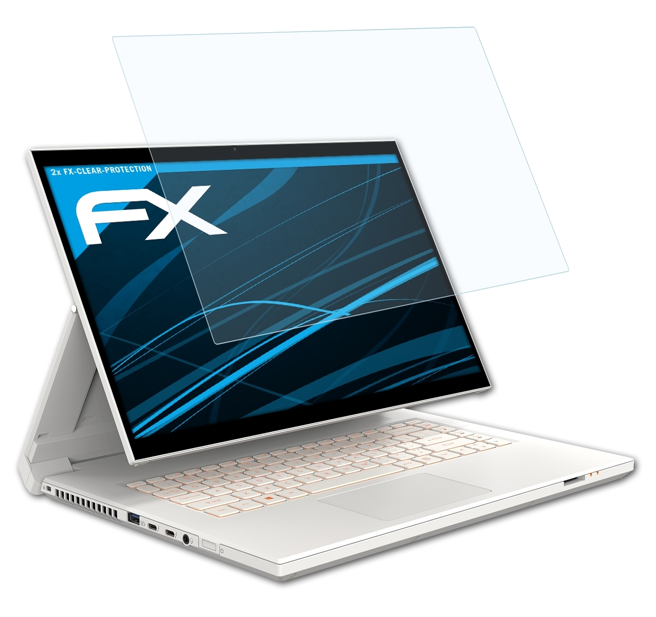 ATFOLIX 2x FX-Clear Displayschutz(für ConceptD 7 Acer Ezel)