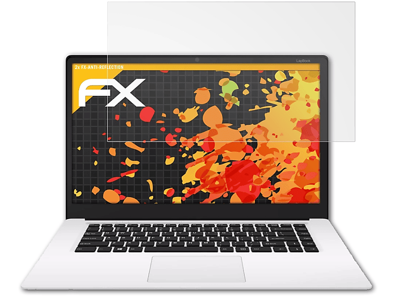 ATFOLIX 2x FX-Antireflex Displayschutz(für Chuwi LapBook 15,6)